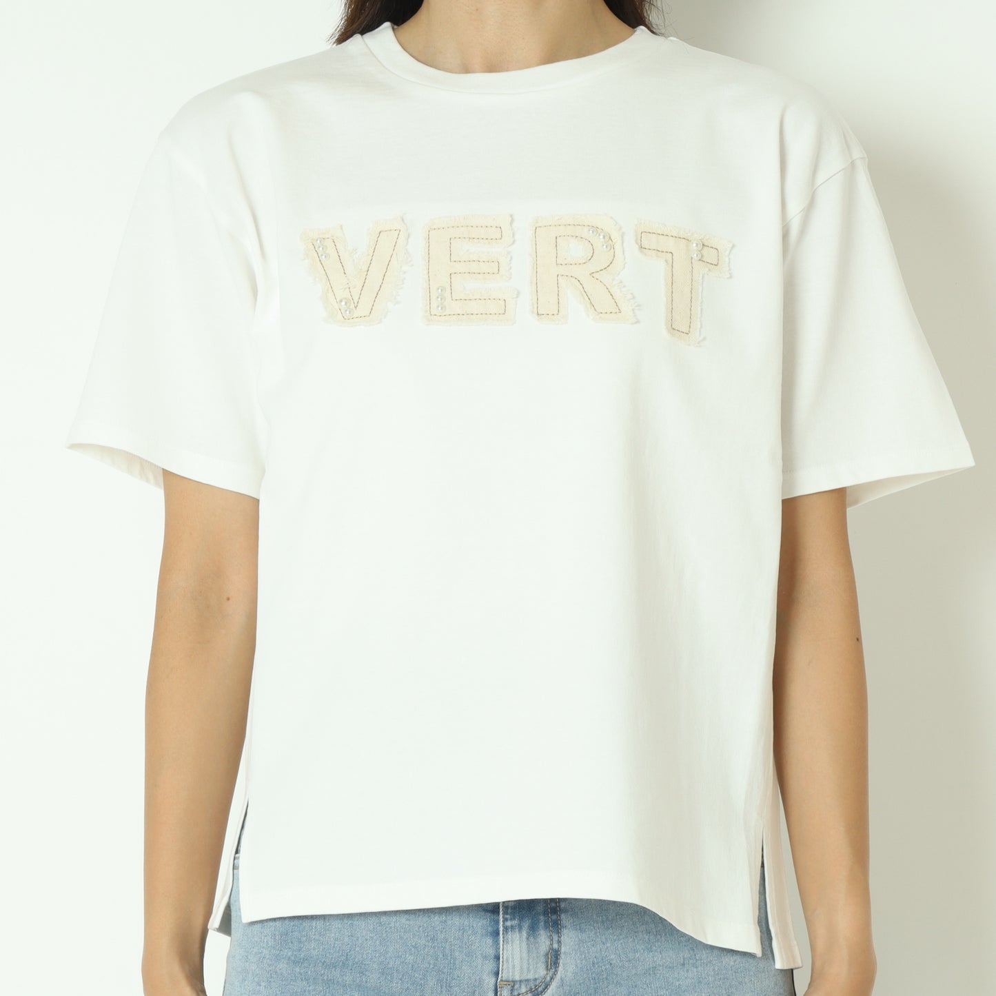 パールデニムロゴ Tシャツ　7521002