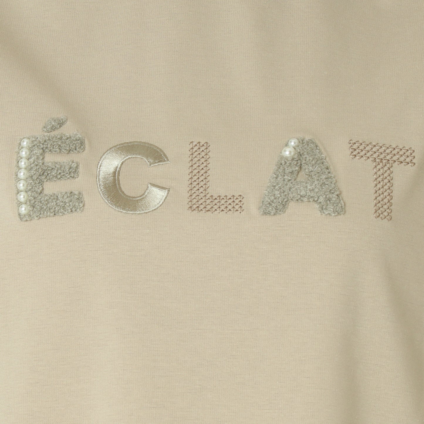 フレンチスリーブパールロゴTシャツ  7521003