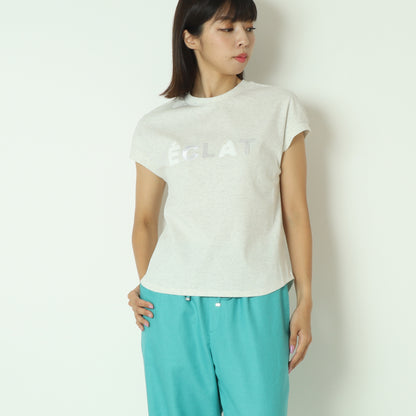 フレンチスリーブパールロゴTシャツ  7521003