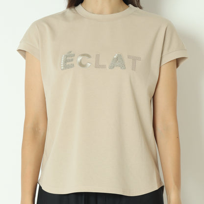 フレンチスリーブパールロゴTシャツ  7521003