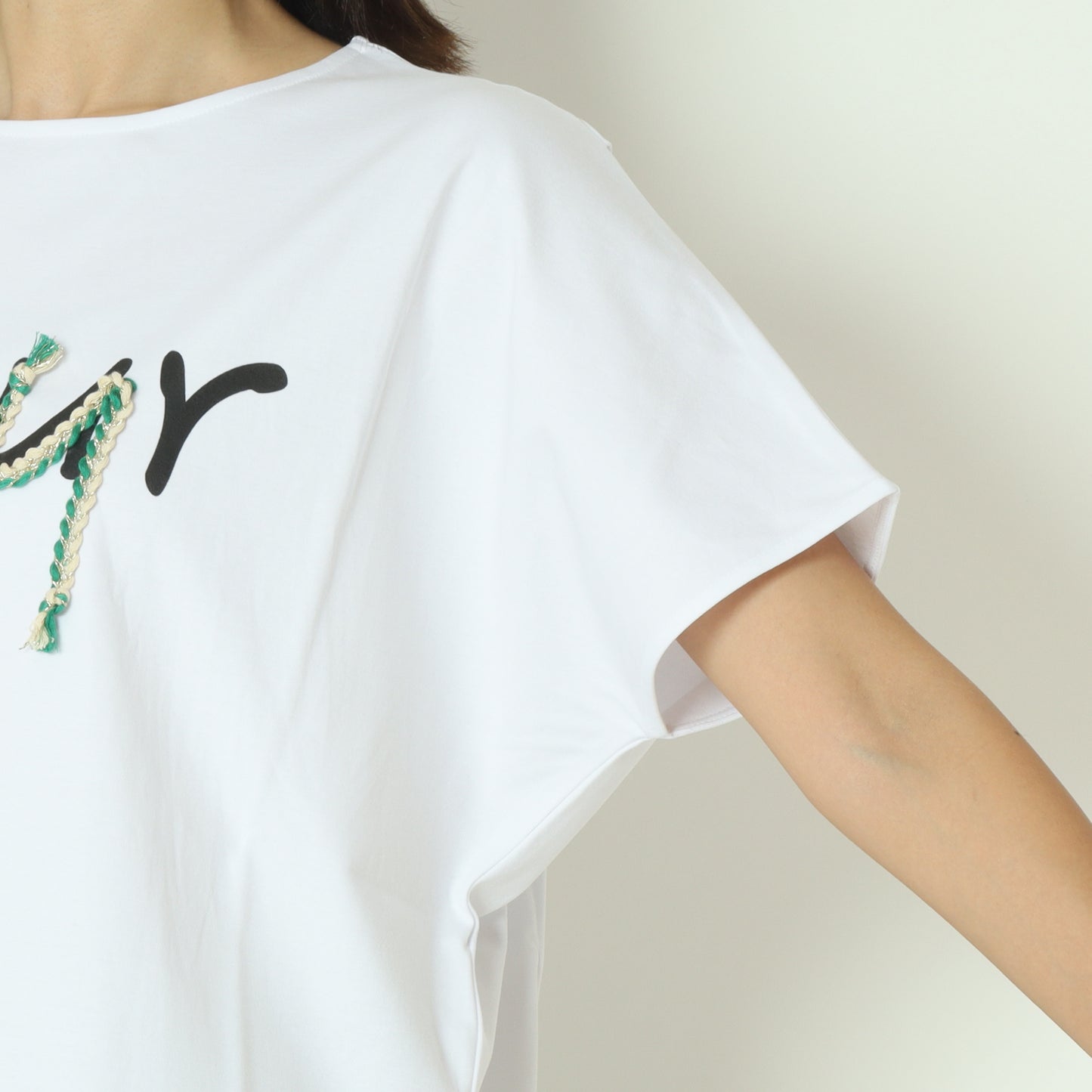 配色ロープロゴTシャツ  7521005