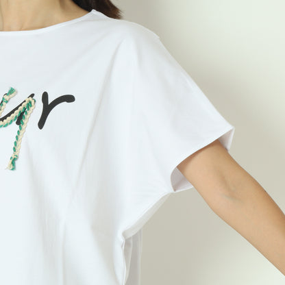 配色ロープロゴTシャツ  7521005