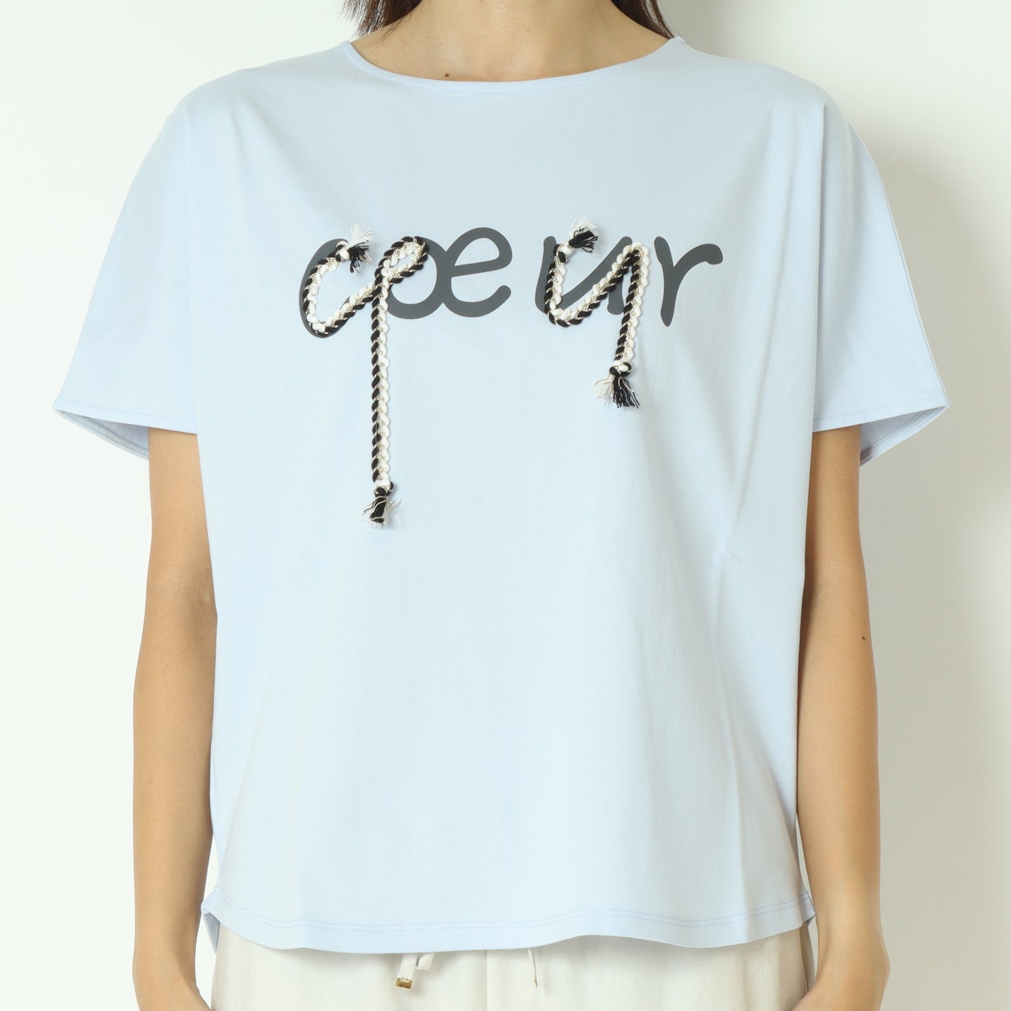 配色ロープロゴTシャツ  7521005