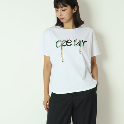 配色ロープロゴTシャツ  7521005