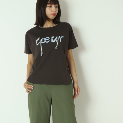 配色ロープロゴTシャツ  7521005