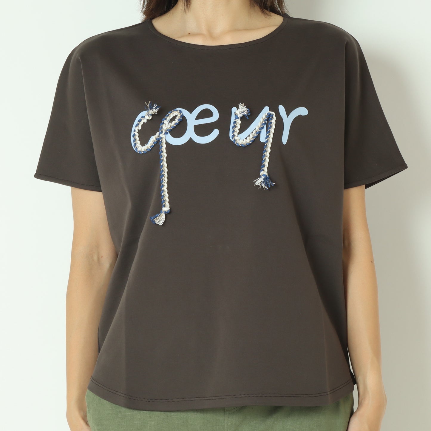 配色ロープロゴTシャツ  7521005