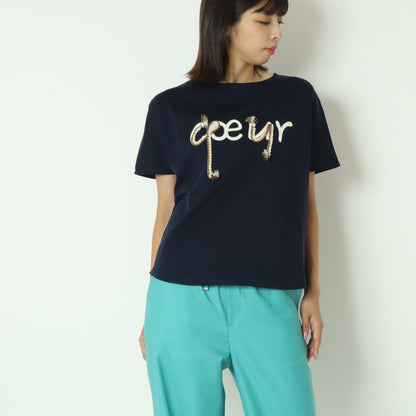 配色ロープロゴTシャツ  7521005