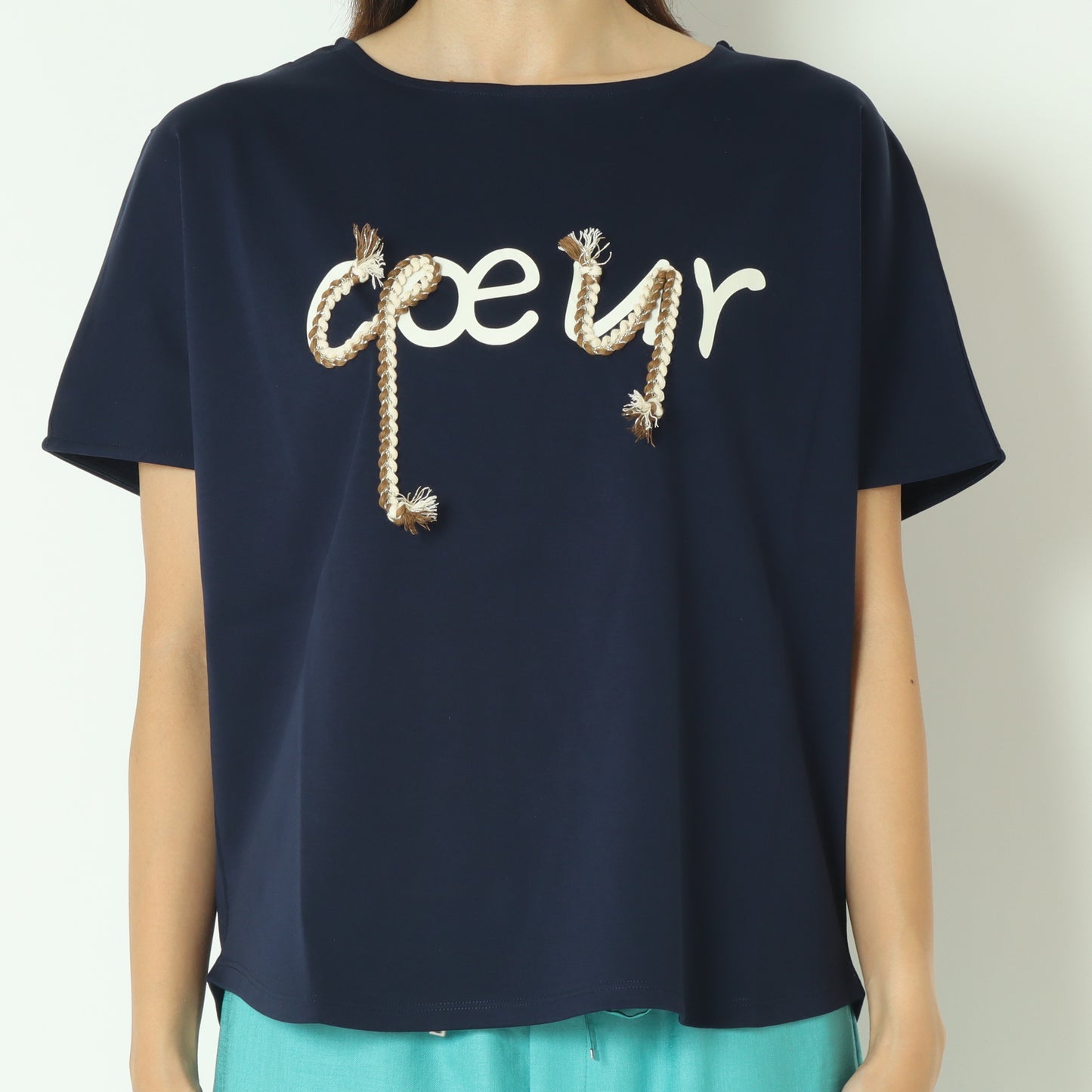 配色ロープロゴTシャツ  7521005