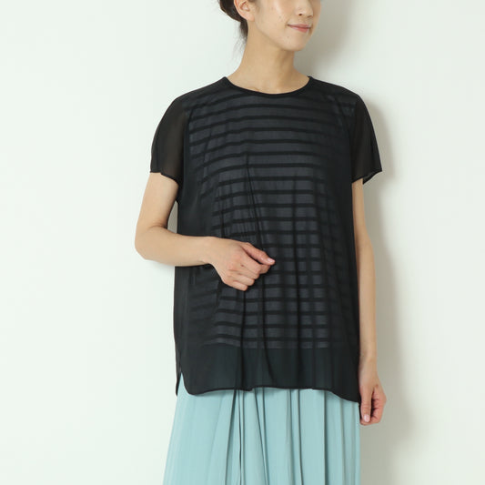チュールレイヤードカットソー　512929