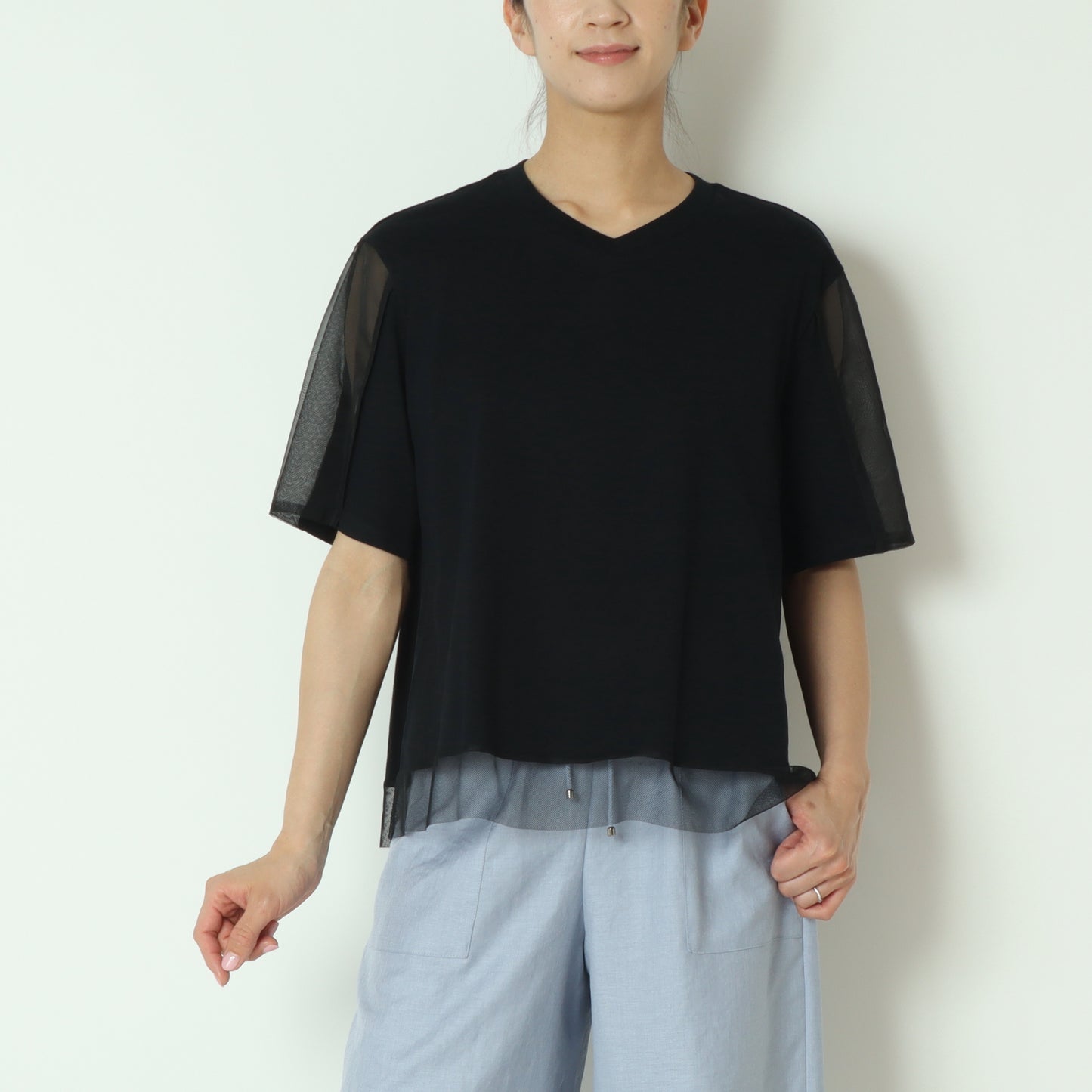 チュールドッキングTシャツ　512921