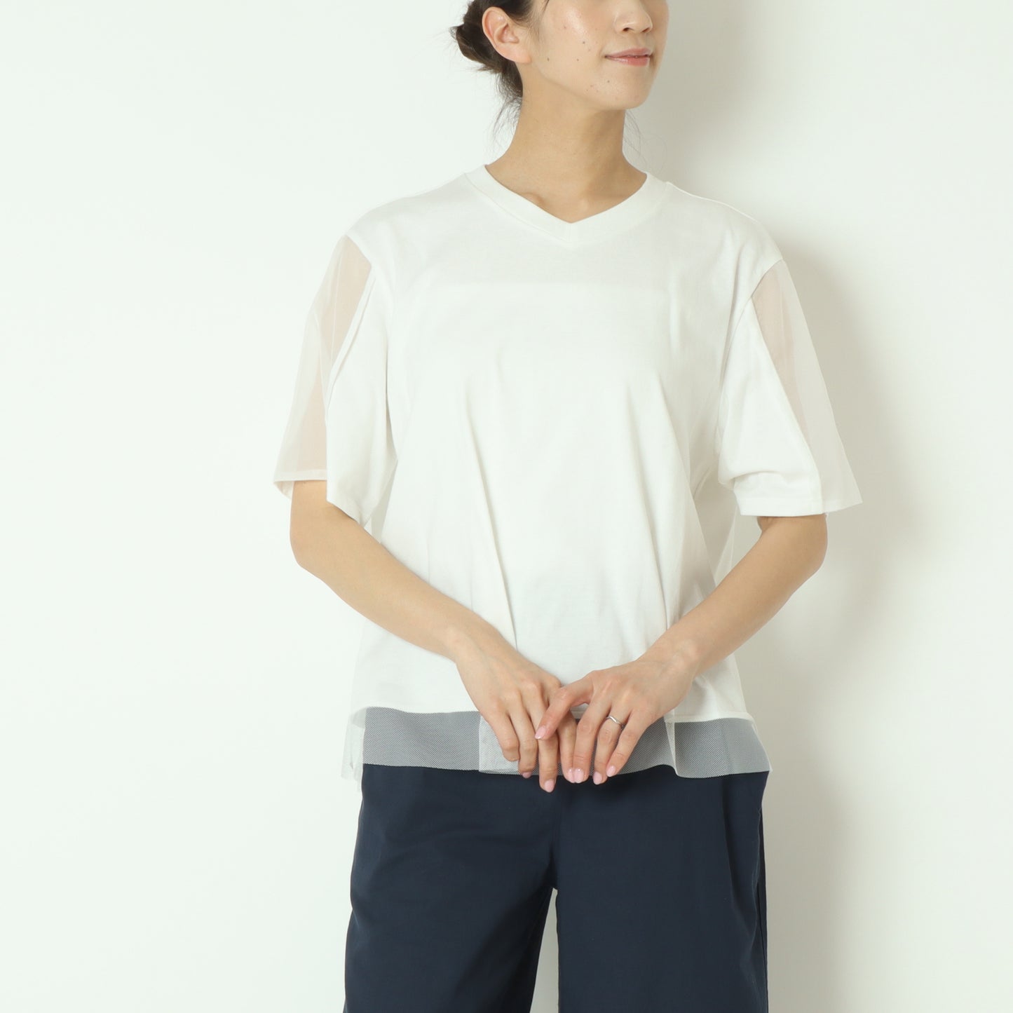 チュールドッキングTシャツ　512921
