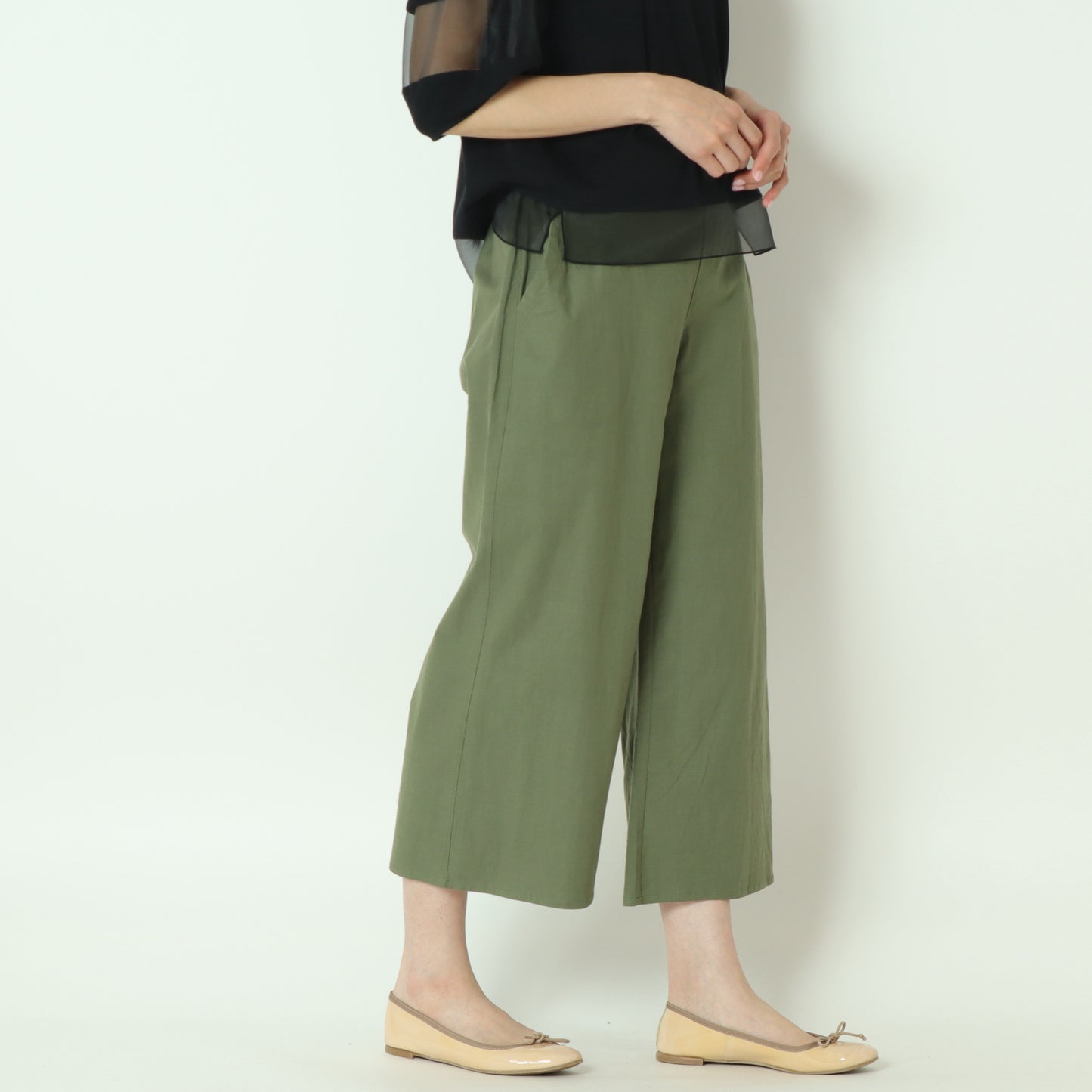 ワイドクロップドパンツ　R51130HW