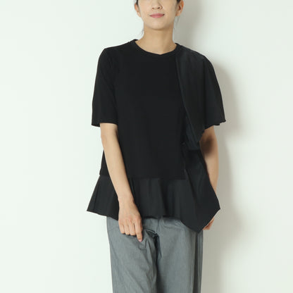 天竺×ストレッチドッキングアシメトップス 51295051