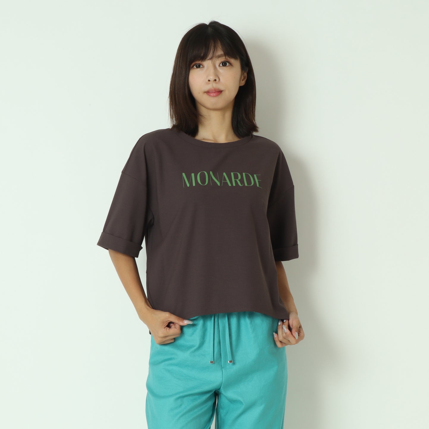 コクーンシルエットロゴTシャツ  55025645