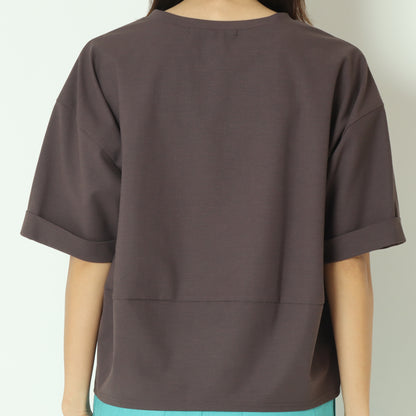 コクーンシルエットロゴTシャツ  55025645