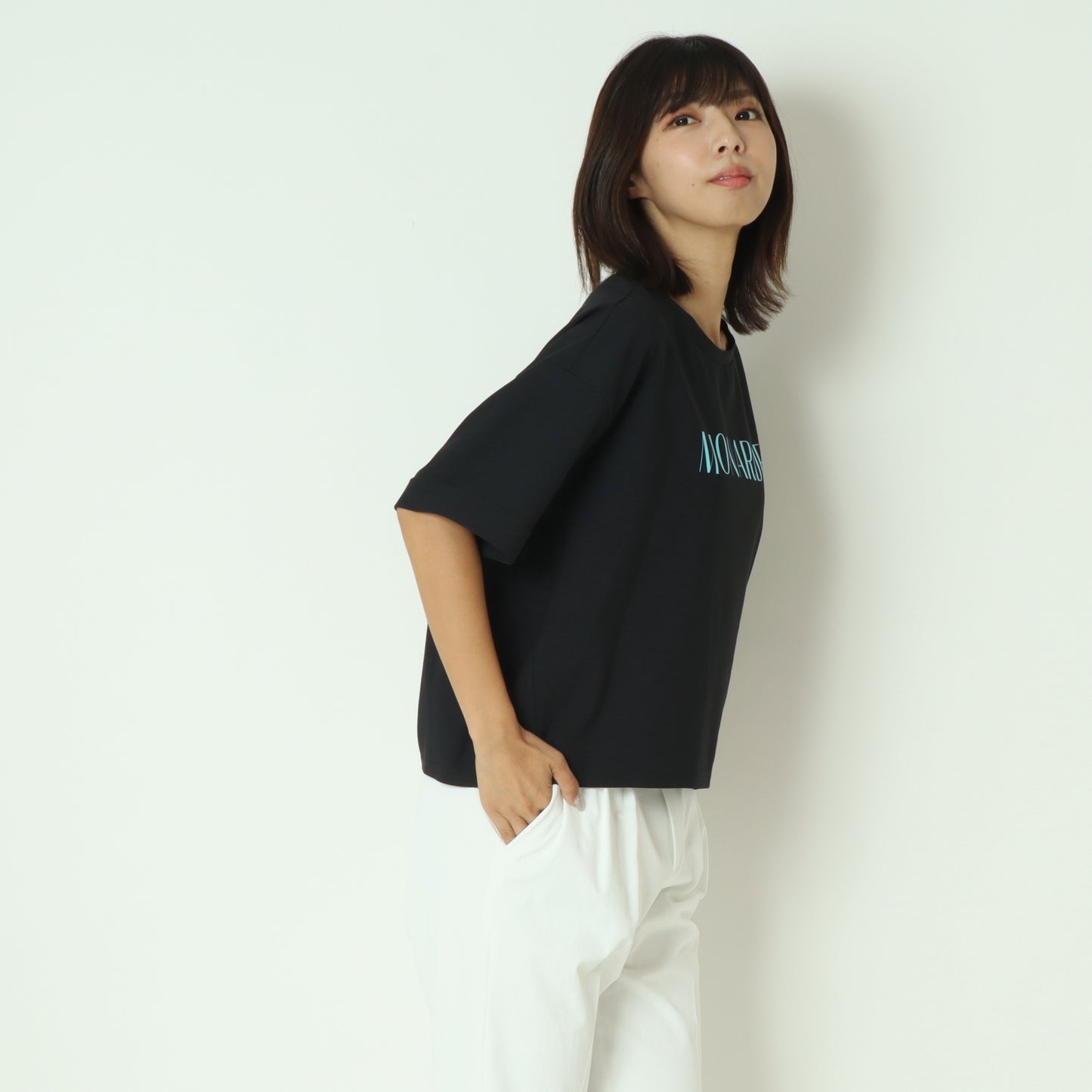 コクーンシルエットロゴTシャツ  55025645