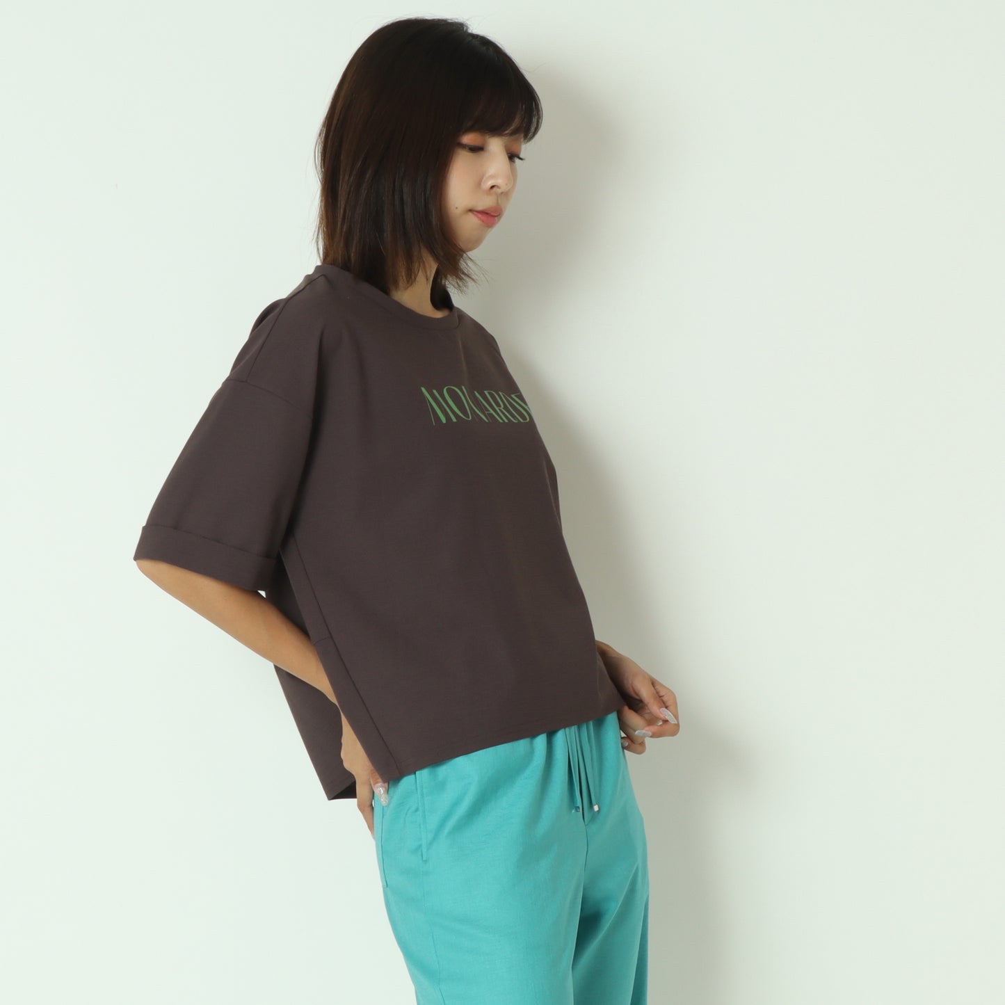 コクーンシルエットロゴTシャツ  55025645