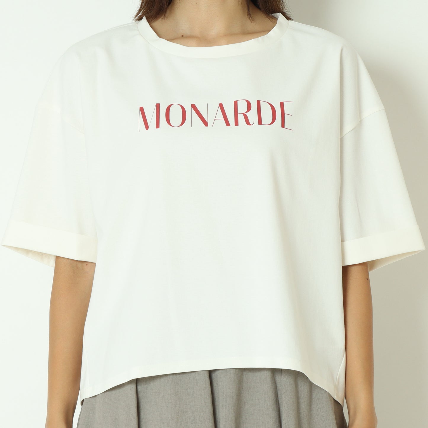 コクーンシルエットロゴTシャツ  55025645