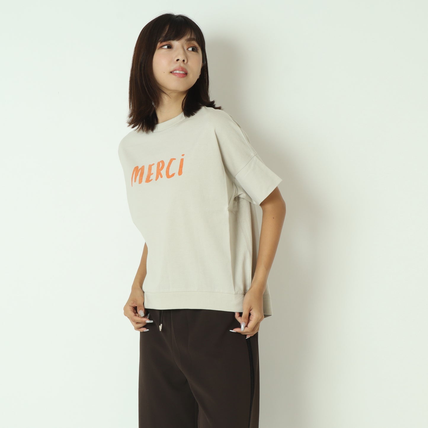 MERCIロゴコクーンTシャツ  55225609