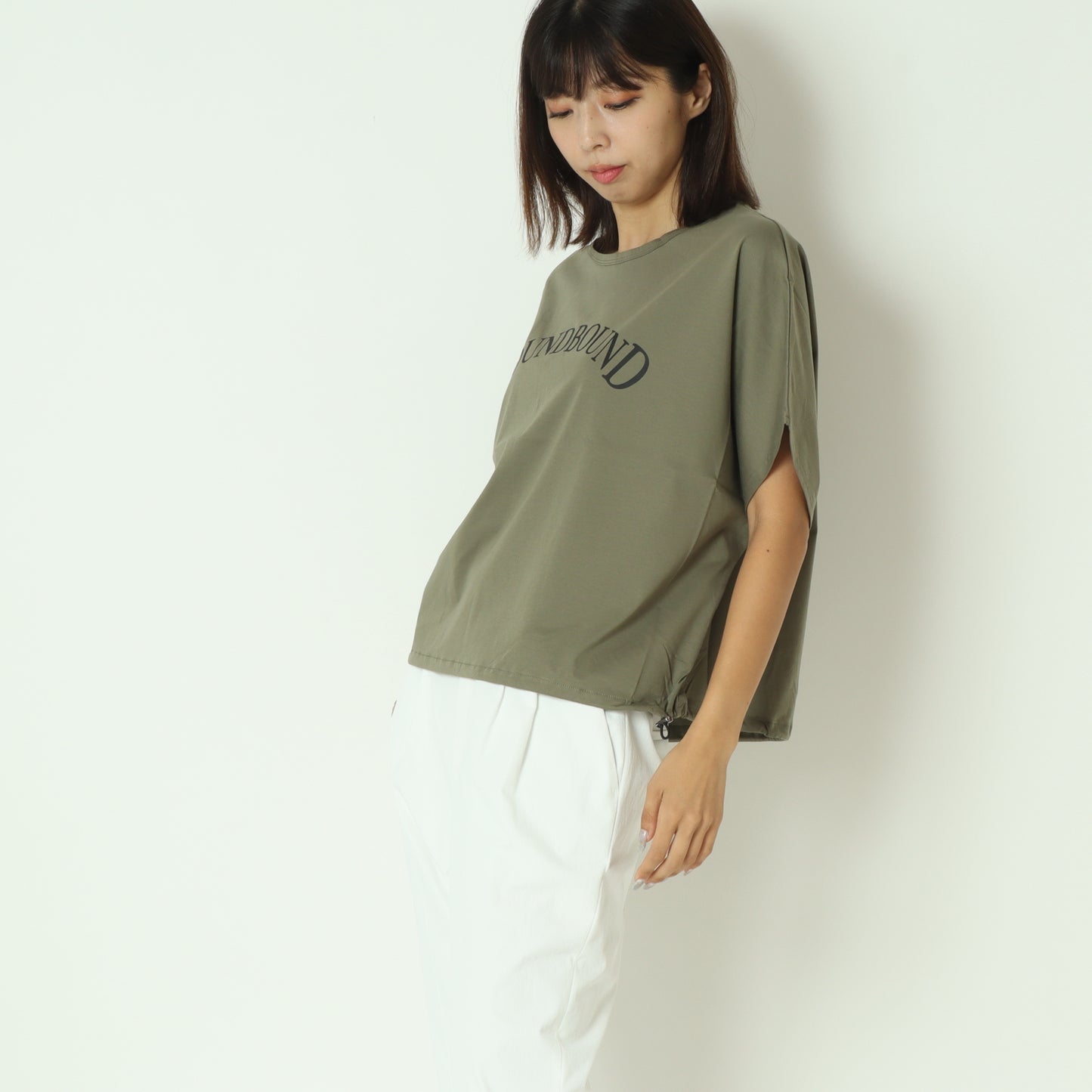 ドロストヘムプリントＴシャツ  55225704