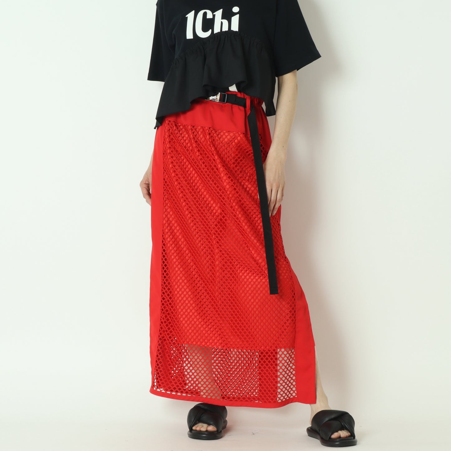 メッシュロングスカート　25M-S-10