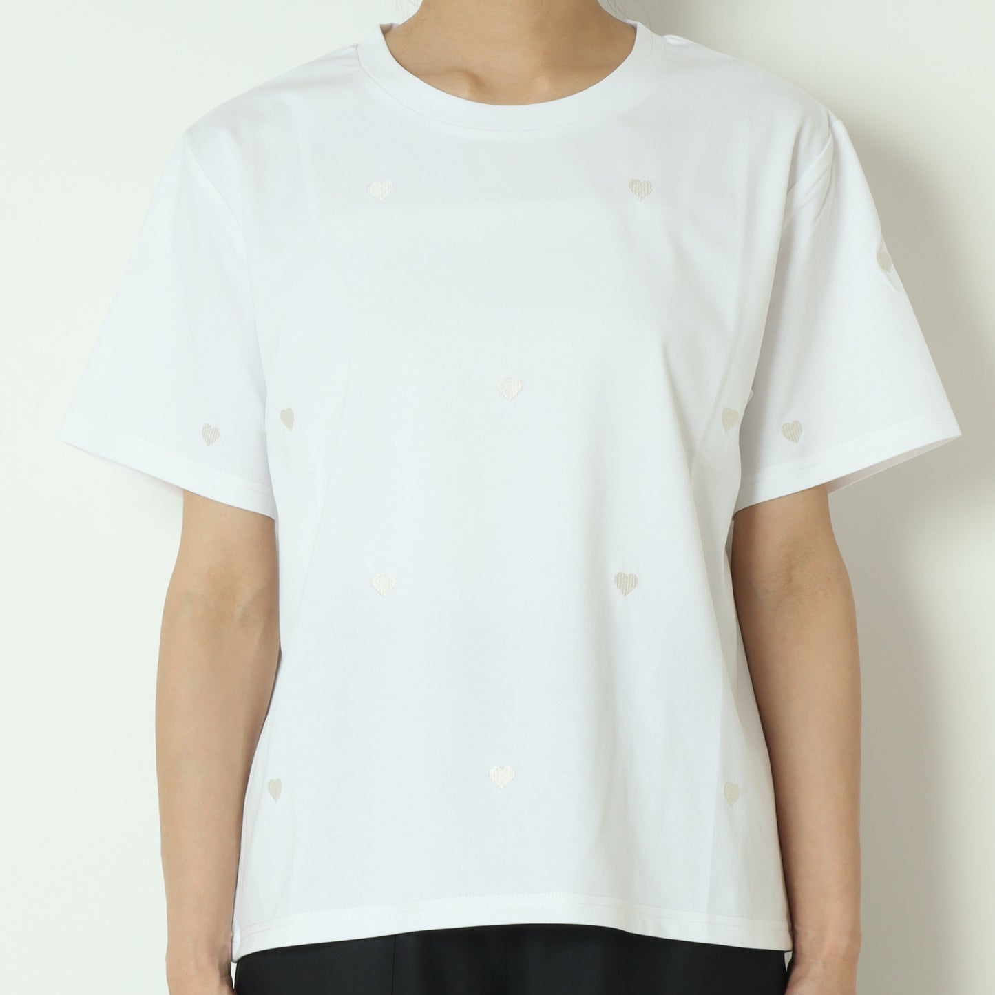 ハート刺繍Tシャツ  733230