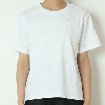 ハート刺繍Tシャツ  733230