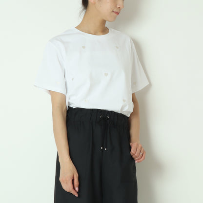ハート刺繍Tシャツ  733230