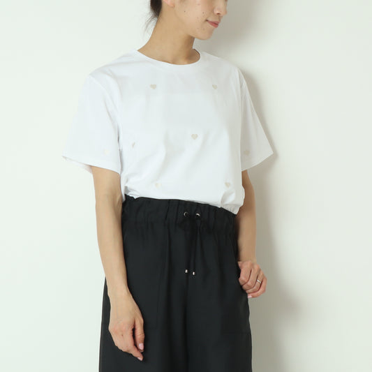 ハート刺繍Tシャツ  733230