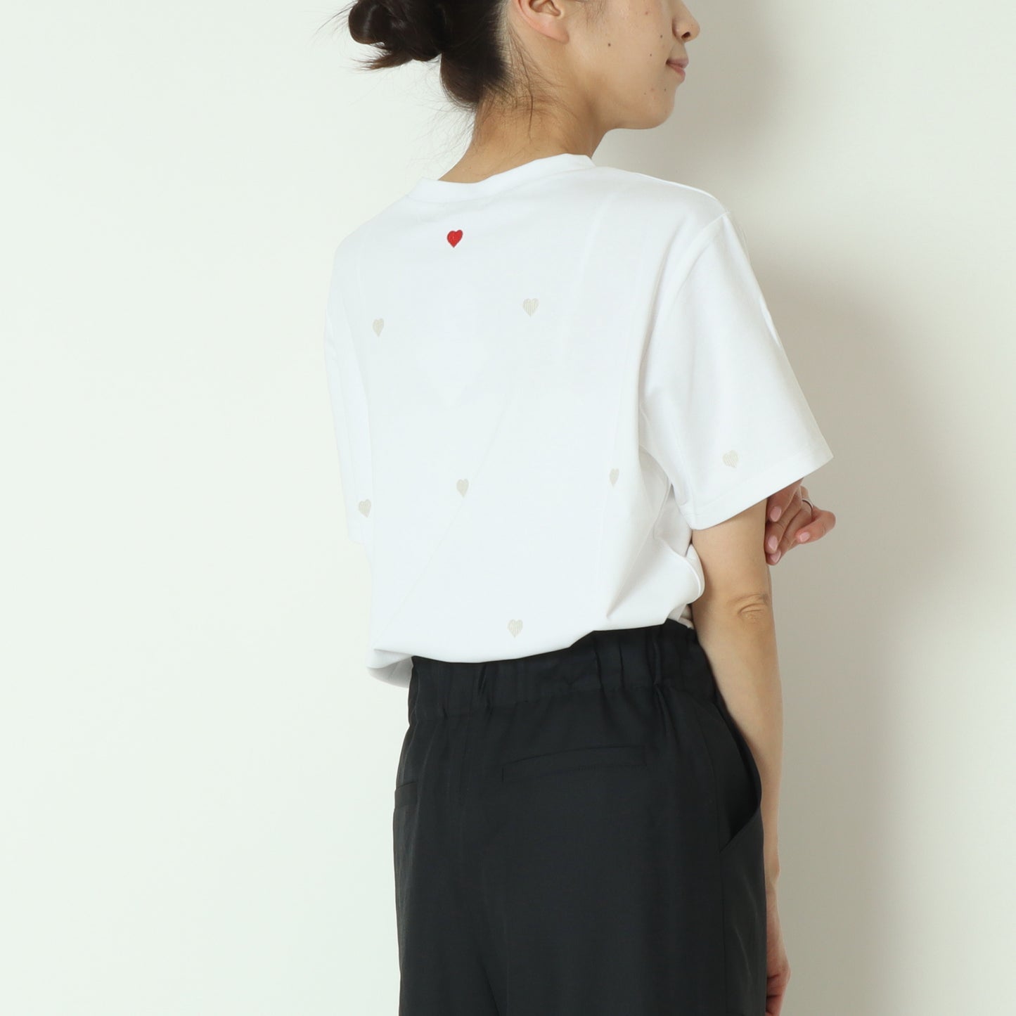 ハート刺繍Tシャツ  733230