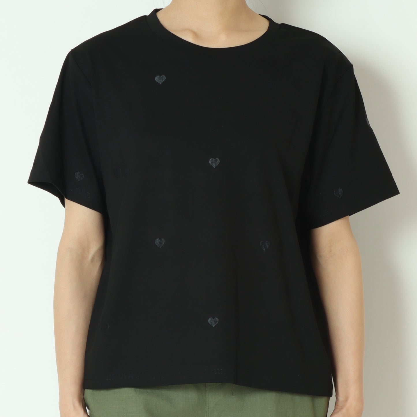 ハート刺繍Tシャツ  733230