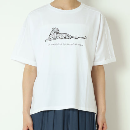 ジャガープリントTシャツ  730309