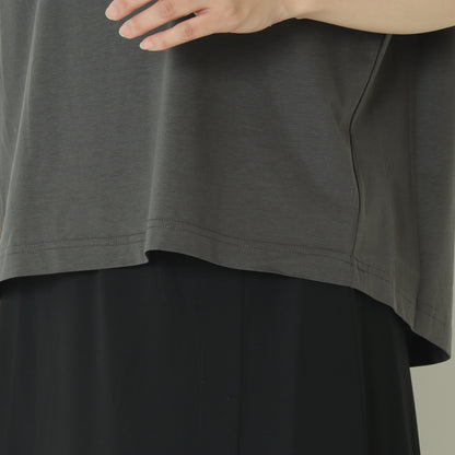 スピンドルコードショルダー刺繍カットソー 623712