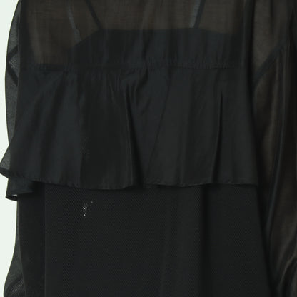 フリル×メッシュバックシアーシャツブラウス 623741