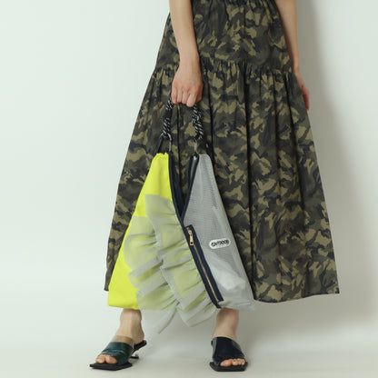 メッシュトライアングルバッグウィズフリル  R2501TMF31