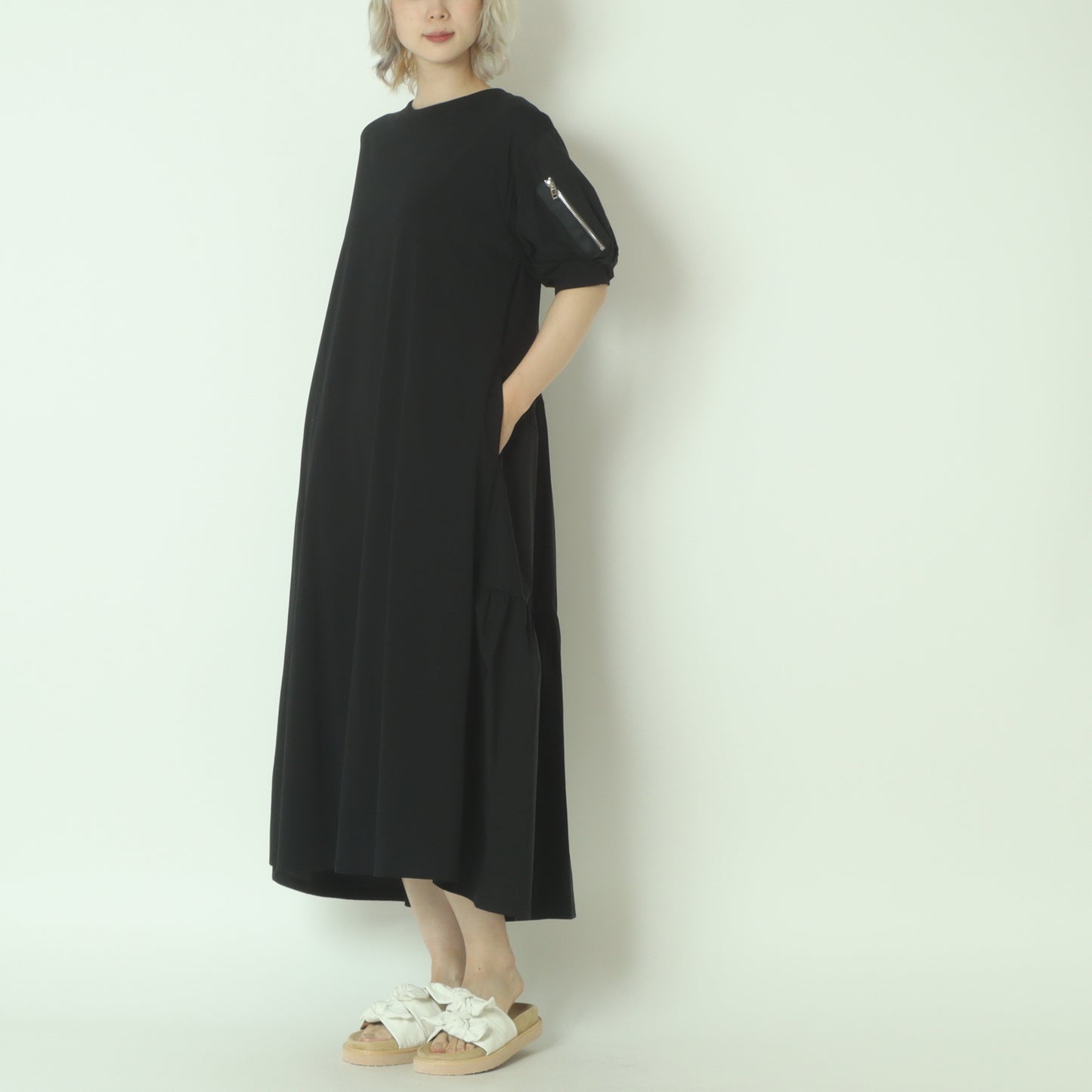 バックティアードワンピース 70050-7113