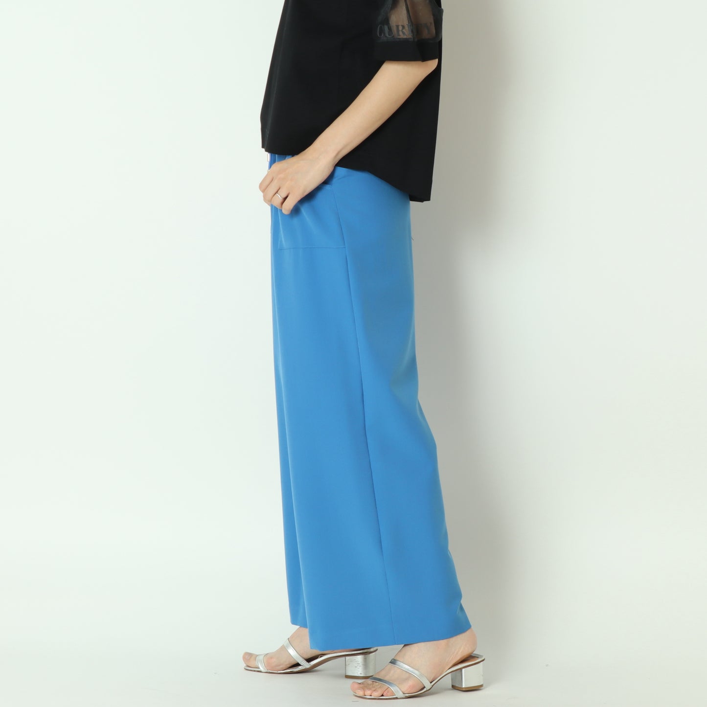 カラーワイドパンツ D8493
