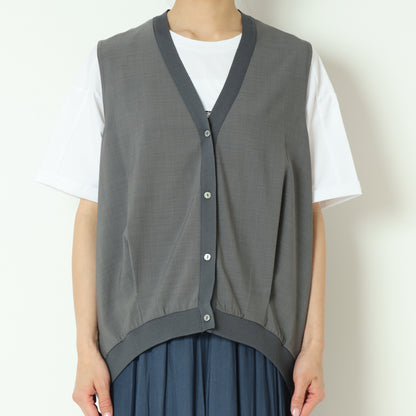 裾タック入りコクーンベスト 712701