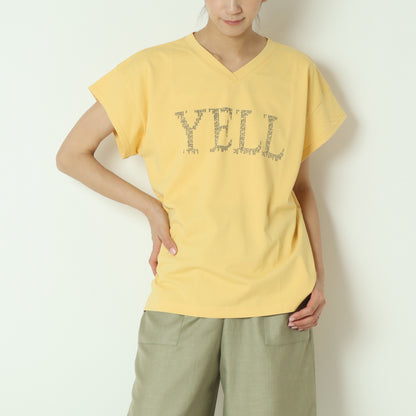 VネックロゴTシャツ  H525119