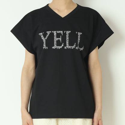VネックロゴTシャツ  H525119