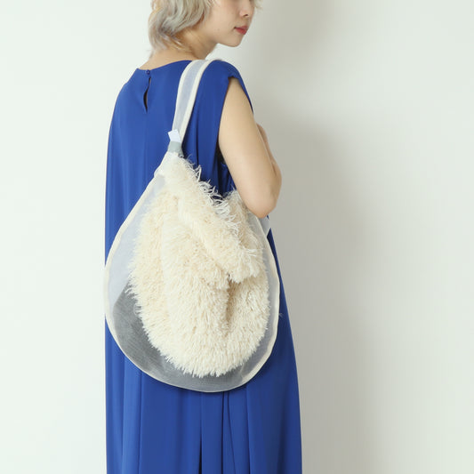メッシュ＆ファーワンショルダーバッグ  ER25-M03