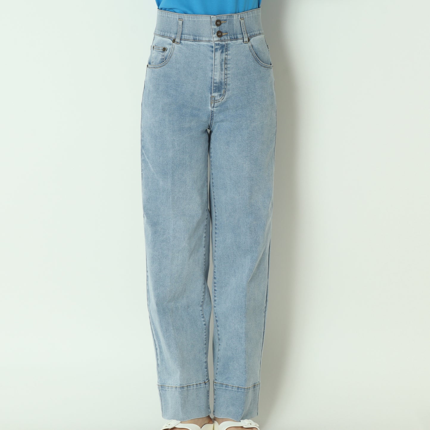 ハイウエストワイドデニムパンツ　C7528499-2
