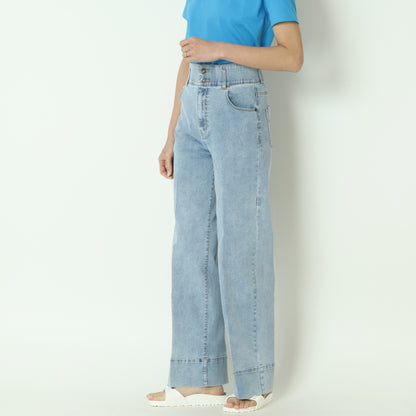 ハイウエストワイドデニムパンツ　C7528499