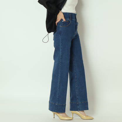 ハイウエストワイドデニムパンツ　C7528499-2