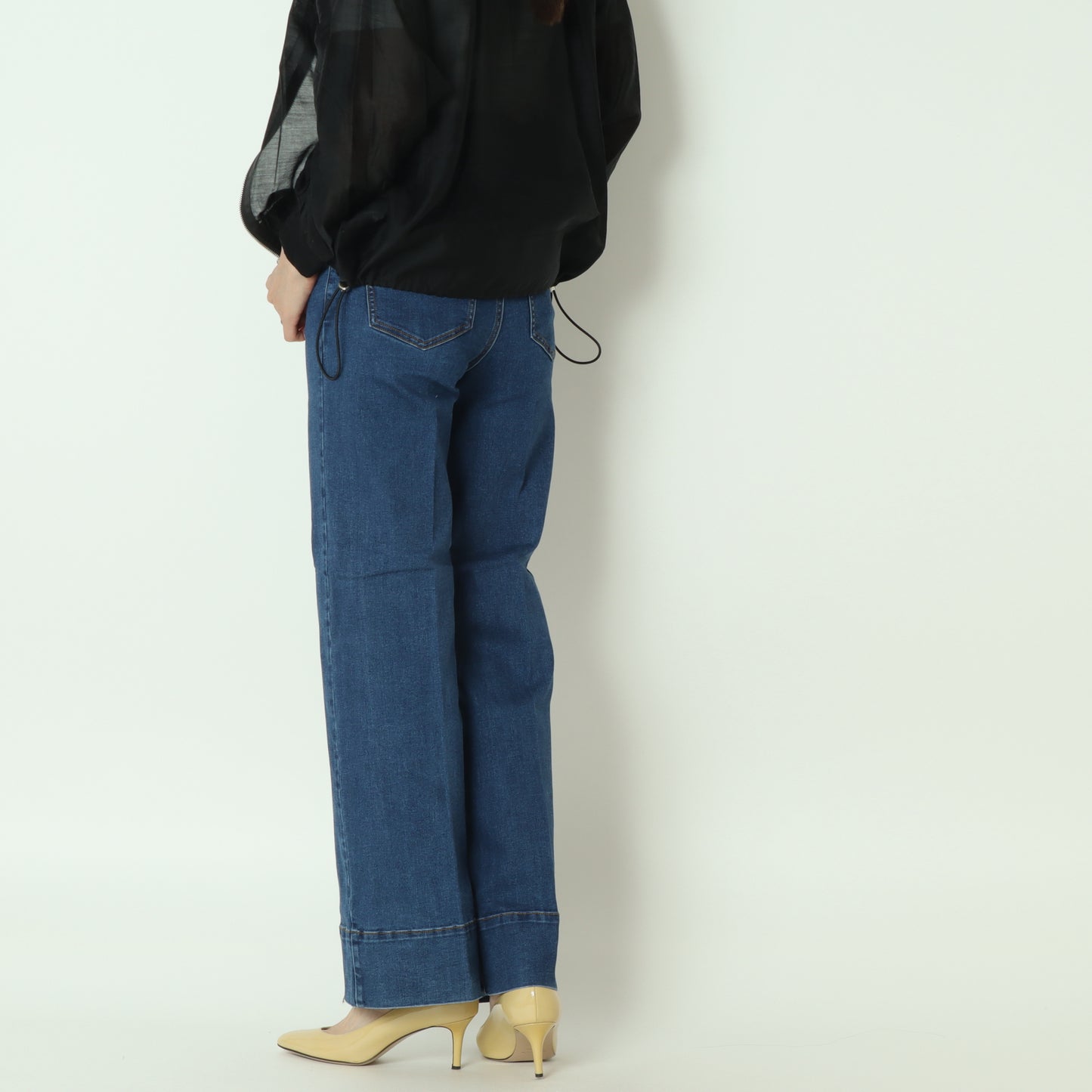 ハイウエストワイドデニムパンツ　C7528499-2