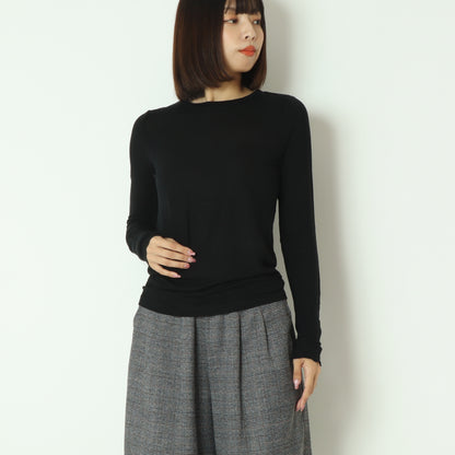 カシミアシルクソフトタッチシアーニット  80256151
