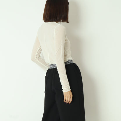 カシミアシルクソフトタッチシアーニット  80256151