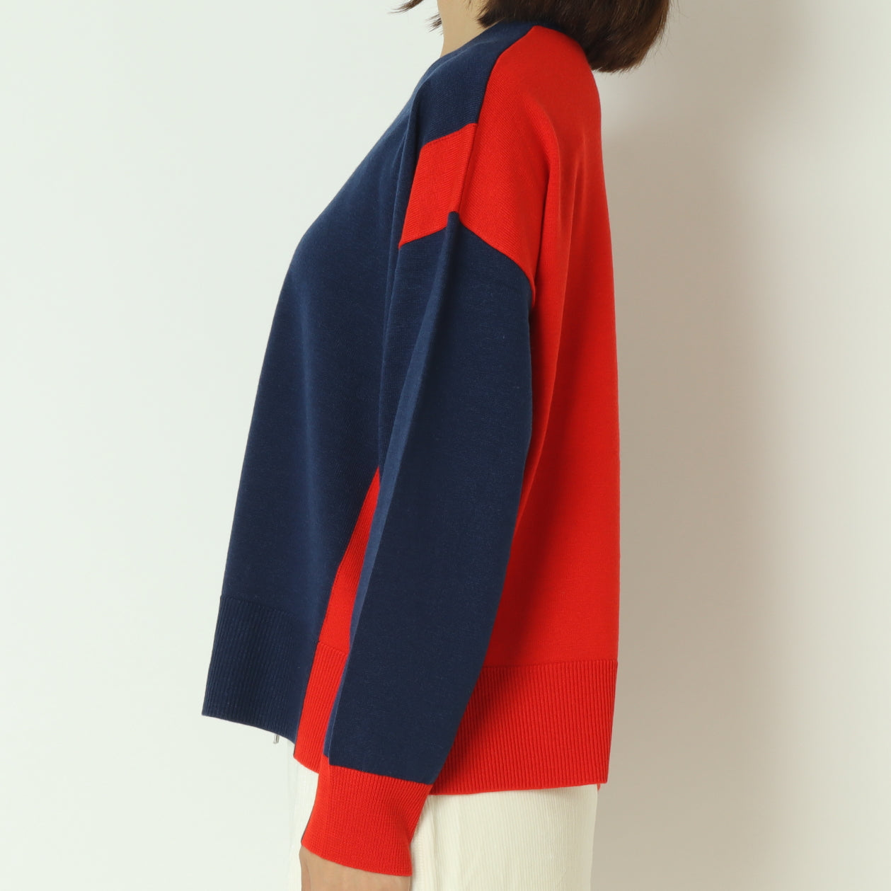 ブロック配色プルオーバーニット  10256051