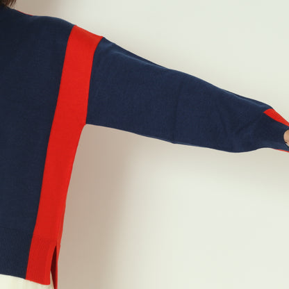 ブロック配色プルオーバーニット  10256051