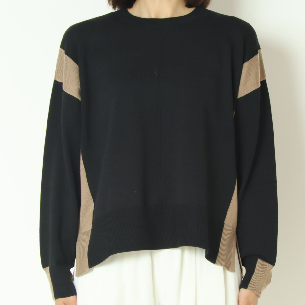 ブロック配色プルオーバーニット  10256051